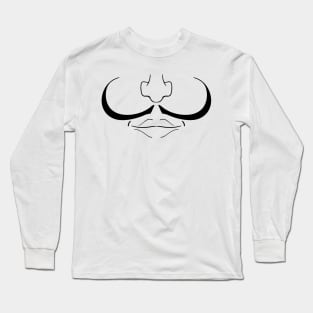 Salvador Dali Mustache - Face Mask Long Sleeve T-Shirt